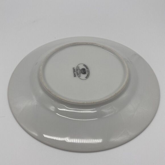 4 Vtg Crown Victoria Fine China Lovelace 6 1/2" Small Bread Plates Silver Trim - Picture 11 of 12